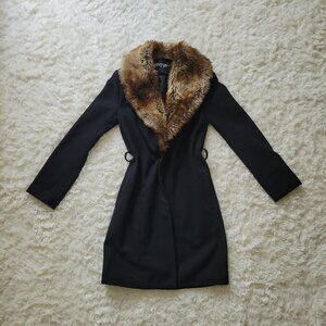 Nasty Gal (fur trim) Peacoat
